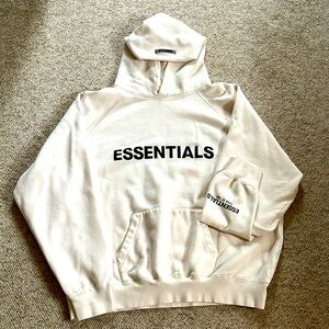 Essentials Fear of God large fleece sweatshirt